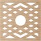 Ekena Millwork Chevron Wood Fretwork Pierced Ceiling Medallion, Alder, 36"OD x 9 3/8"ID x 1/4"T CMWP36X36X0250CHAL - alternate 5